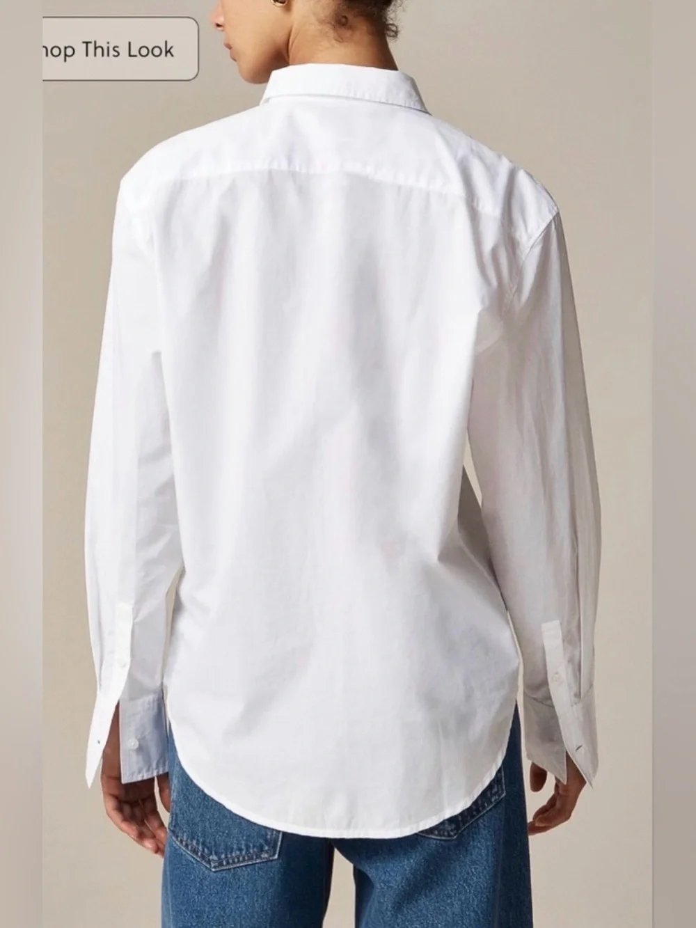 J.Crew Garçon classic shirt in cotton poplin in white